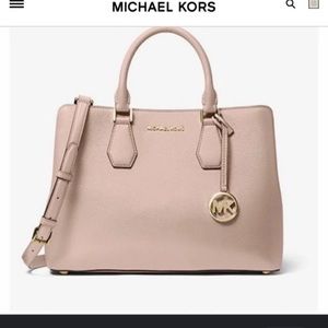 MICHAEL KORS CAMILLE  SATCHEL SHOULDER CROSSBODY LEATHER BAG Blossom